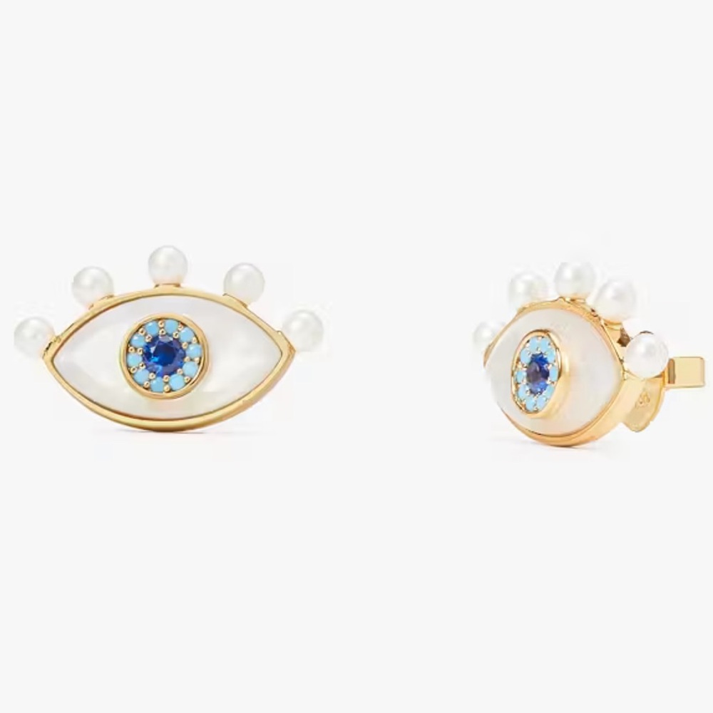 $68 Kate Spade All Seeing Evil Eye Statement Studs